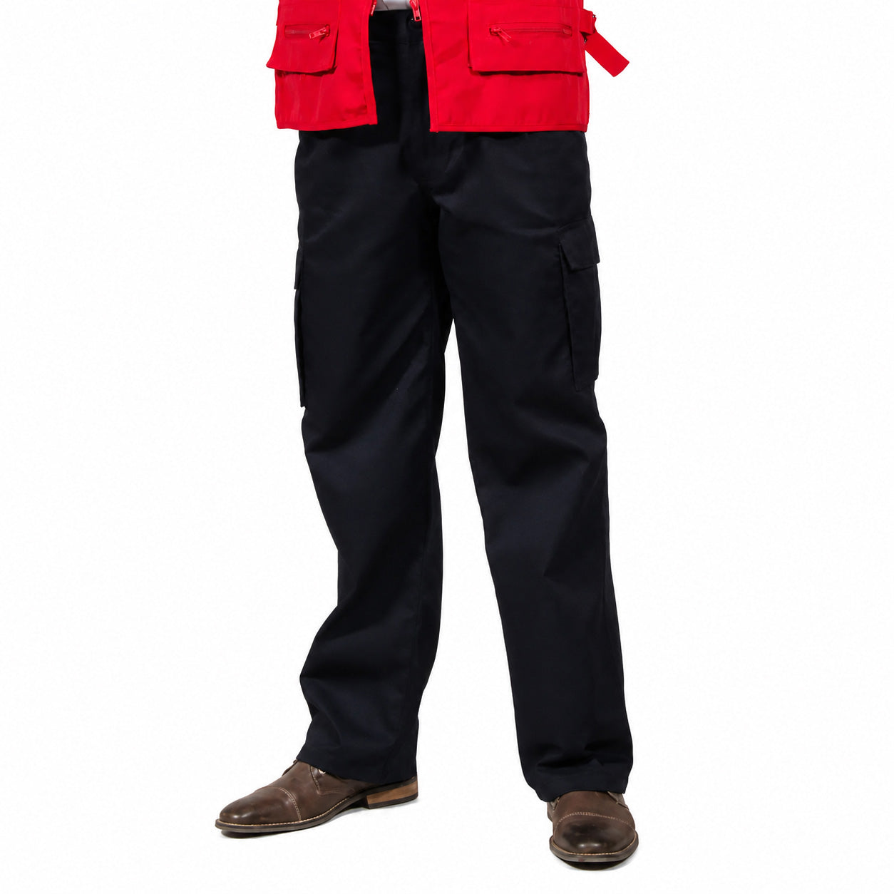 Pantalón Gabardina Cargo Azul Marino Hombre