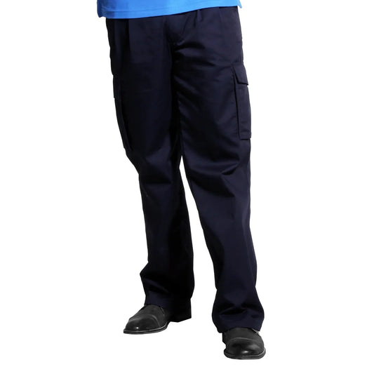 Pantalón Gabardina Cargo Azul Marino Hombre