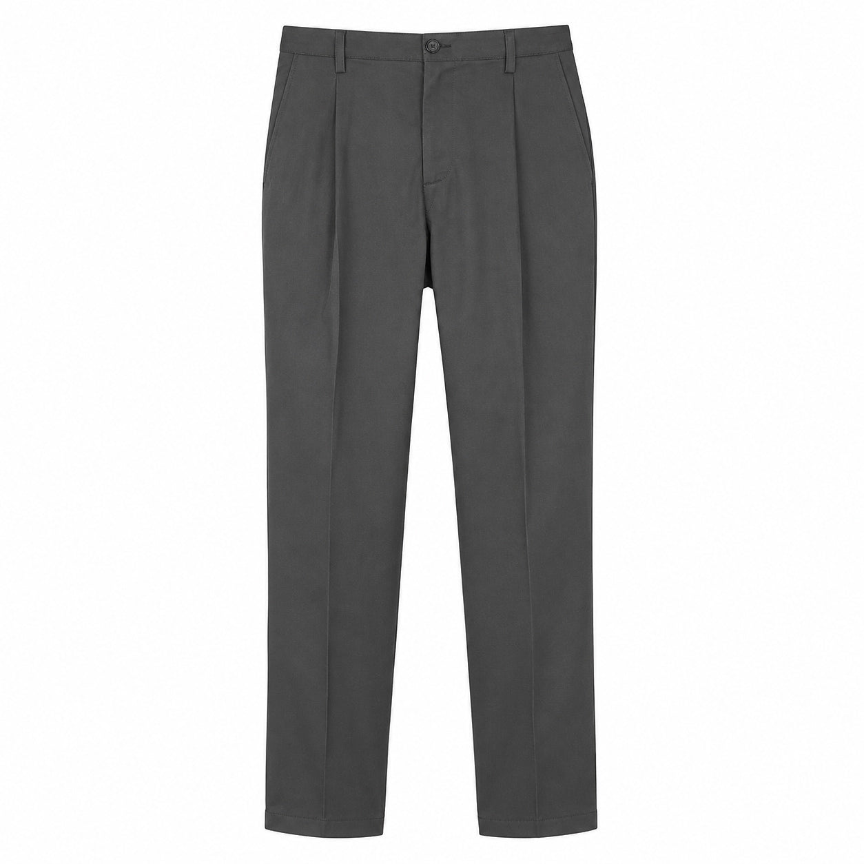 Pantalón Gabardina pinzado Gris Hombre