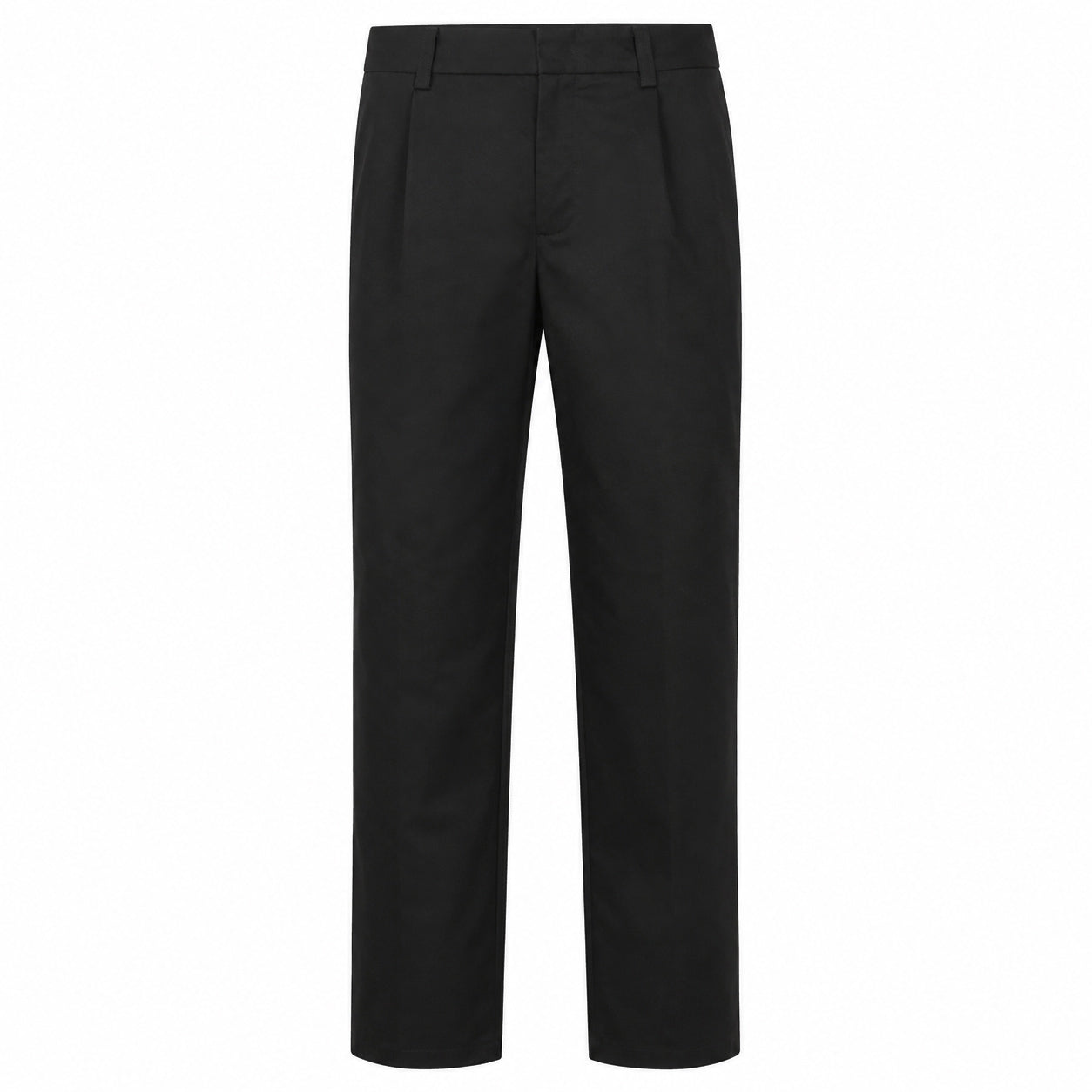 Pantalón Gabardina pinzado Negro Hombre