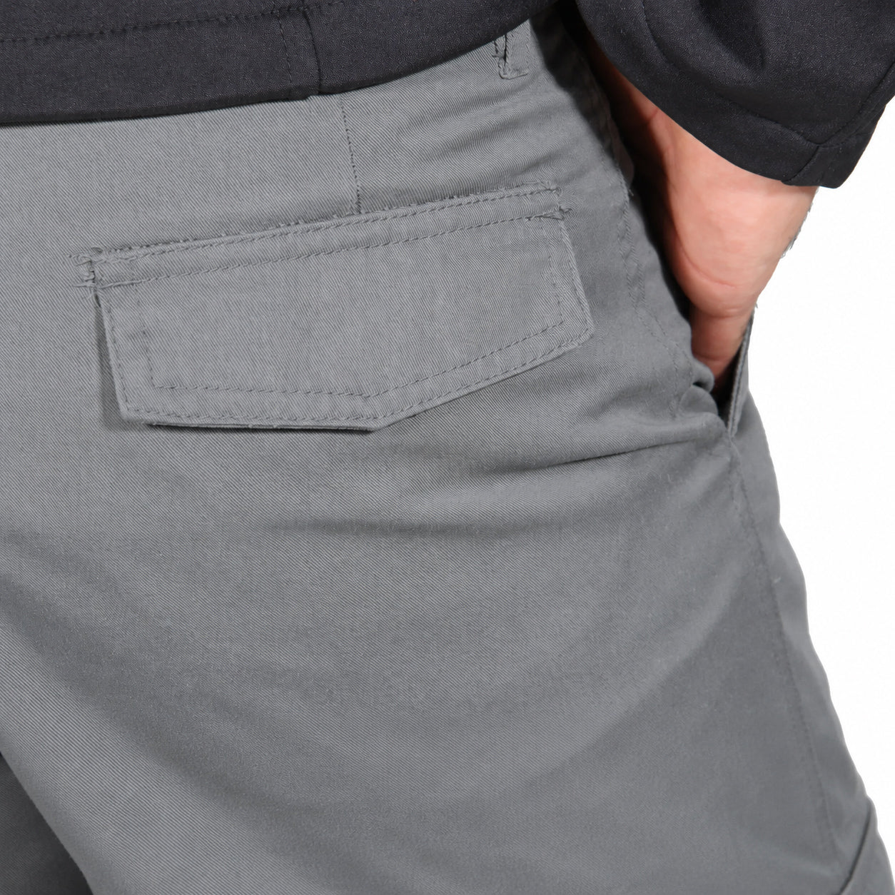 Pantalón Gabardina Cargo Gris Hombre