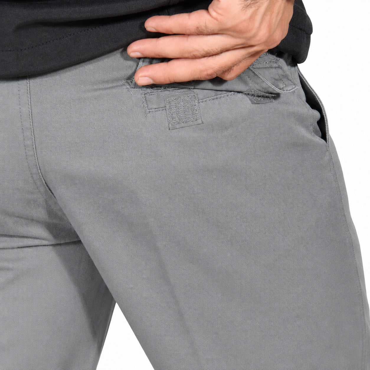 Pantalón Gabardina Cargo Gris Hombre